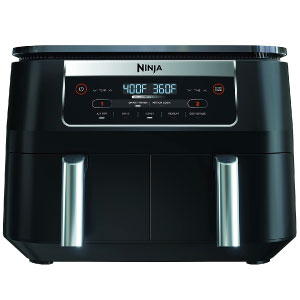 Ninja DZ090 Foodi 6 Quart 5-in-1 DualZone Air Fryer
